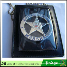 Insignias de policía de carteras de cuero 3D Detective